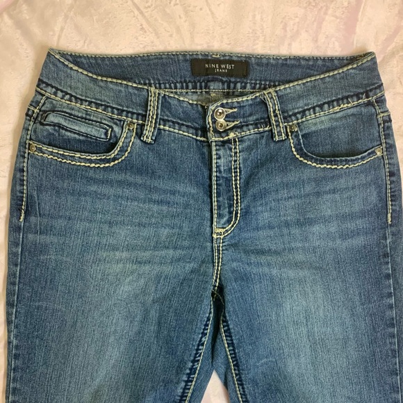 Vintage Nine West Jeans rhinestone back size 10 - Picture 3 of 5